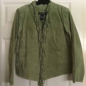 Dialogue suede leather jacket